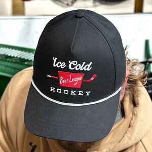 “Ice Cold Beer League Hockey” Black Hat 🏒🏒🥅